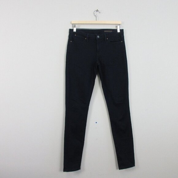 Club Monaco Skinny Jeans Women 29 Navy Denim Mid Rise Stretch Slim Party 352 - Picture 1 of 12